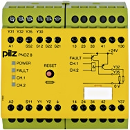 Pilz. Реле безопасности PNOZ X – E-STOP, защитная дверь, световая решетка - PNOZ 8 230VAC 3n/o 1n/c 2so - 774768