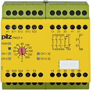 Pilz. Реле безопасности PNOZ X – E-STOP, защитная дверь, световая решетка - PNOZ V 300s 24VDC  3n/o 1n/c 1n/o t - 774791