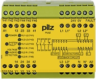 Pilz. Реле безопасности PNOZ X – Контроль состояния покоя - PU3Z 24VDC 3n/o 1n/c 6so - 775510