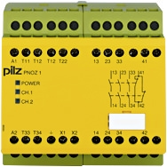 Pilz. Реле безопасности PNOZ X – E-STOP, защитная дверь, световая решетка - PNOZ 1 24VAC  3n/o 1n/c - 775600