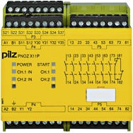 Pilz. Реле безопасности PNOZ X – E-STOP, защитная дверь, световая решетка - PNOZ X11P 24VAC 24VDC 7n/o 1n/c 2so - 777080