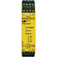 Pilz. Реле безопасности PNOZ X – E-STOP, защитная дверь, световая решетка - PNOZ X2P 24VACDC 2n/o - 777303
