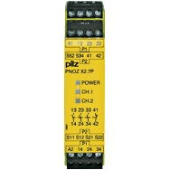 Pilz. Реле безопасности PNOZ X – E-STOP, защитная дверь, световая решетка - PNOZ X2.7P 24VACDC 3n/o 1n/c - 777305
