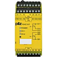Pilz. Реле безопасности PNOZX – Контроль двуручного управления - P2HZ X1P 24VAC 3n/o 1n/c 2so - 777330