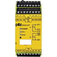 Pilz. Реле безопасности PNOZX – Контроль двуручного управления - P2HZ X1P 24VDC 3n/o 1n/c 2so - 777340