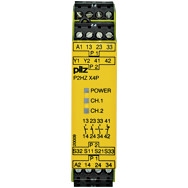Pilz. Реле безопасности PNOZX – Контроль двуручного управления - P2HZ X4P 24VAC 3n/o 1n/c - 777354
