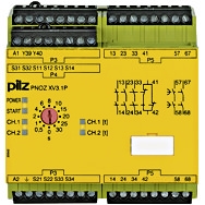 Pilz. Реле безопасности PNOZ X – Контроль времени - PNOZ XV3.1P 30/24-240VACDC 3no 1nc 2no t - 777530