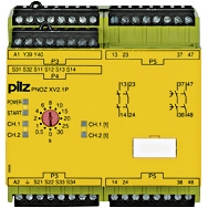 Pilz. Реле безопасности PNOZ X – Контроль времени - PNOZ XV2.1P 30/24-240VACDC 2n/o 2n/o t - 777540