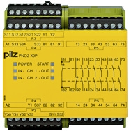 Pilz. Реле безопасности PNOZ X – E-STOP, защитная дверь, световая решетка - PNOZ X9P 12VDC 7n/o 2n/c 2so - 777607
