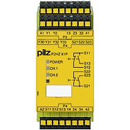 Pilz. Реле безопасности PNOZX – Контроль двуручного управления - P2HZ X1P C 230VAC 3n/o 1n/c 2so - 787438