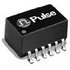 TX1287 Pulse Telecom Transformer 2(1CT:2.42CT) 0.7Ohm/0.7Ohm Prim. DCR 16 Terminal Gull Wing SMD