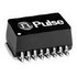 E2457NLT Pulse Telecom Transformer 1CT:1.41CT/1CT:1CT 0.3Ohm Prim. DCR 16 Terminal Gull Wing SMD