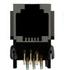 Pulse. Conn Modular Jack F 6 POS 1.02mm Solder RA Thru-Hole 6 Terminal 1 Port - E5566-Q0LK22-L