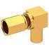 Radiall. Conn SSMC PL 0Hz to 12.4GHz 50Ohm Solder RA Cable Mount Gold - 7105-1561-010