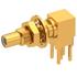 Radiall. Conn SSMC 0Hz to 12.4GHz 50Ohm Solder RA Thru-Hole RCP Gold - 7110-1511-050