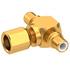 Radiall. Conn SMC Adapter 0Hz to 10GHz 50Ohm T Style M/M/F Gold Over Nickel - R112780000
