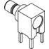 Radiall. Conn SMB 0Hz to 4GHz 50Ohm Solder RA Thru-Hole RCP Gold Over Nickel - R114665000W