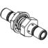 Radiall. Conn SMB Adapter 0Hz to 4GHz 50Ohm ST Panel Mount M/M Gold Over Nickel - R114720000W