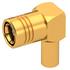 Radiall. Conn SMB 0Hz to 4GHz 50Ohm Crimp RA Cable Mount PL Gold Over Nickel - R114185000W