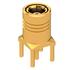 Radiall. Conn SMB 0Hz to 4GHz 50Ohm Solder ST Thru-Hole RCP Gold Over Nickel - R115427000