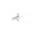 Radiall. Conn QMA 0Hz to 6GHz 50Ohm ST Flange Mount RCP Gold Over Copper - R123464110