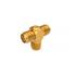 Radiall. Conn SMA Adapter 0Hz to 18GHz 50Ohm T Style F/F/F Gold Over Nickel - R125781000