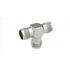 Radiall. Conn TNC Adapter 0Hz to 11GHz 50Ohm T Style F/F/F Gold Over Nickel - R143782000