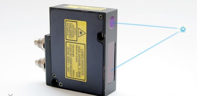 Датчик перемещения лазером по методу триангуляции линейный бесконтактный цифровой RF603 (2…1250 mm, 9,4 kHz, 0.05%25 FSO) RIFTEK