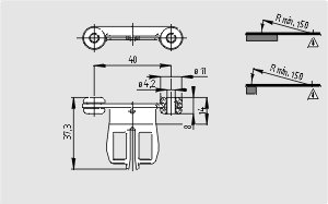 Dimensional drawing (actuator)