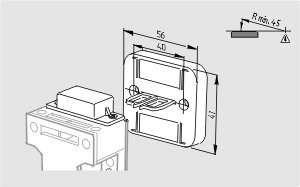 Dimensional drawing (actuator)