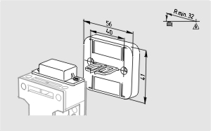 Dimensional drawing (actuator)