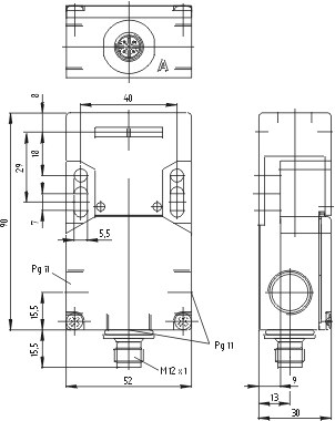 Dimensional drawing (basic component)