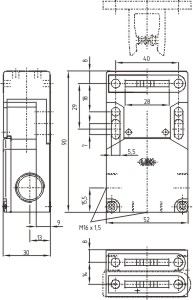 Dimensional drawing (basic component)