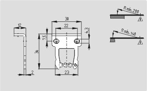 Dimensional drawing (actuator)