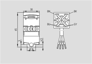 Dimensional drawing (basic component)