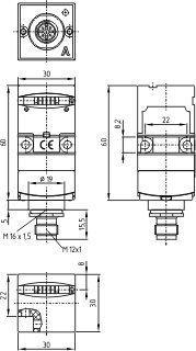 Dimensional drawing (basic component)