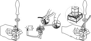 Configuration graphic : IDC method of termination