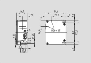 Dimensional drawing (basic component)