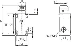 Dimensional drawing (basic component)