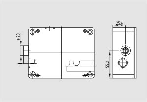 Dimensional drawing (basic component)