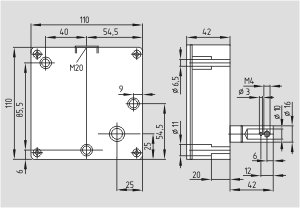 Dimensional drawing (basic component)