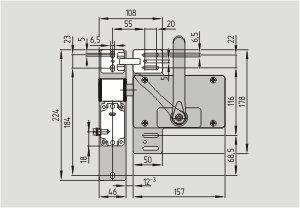 Dimensional drawing (basic component)