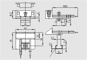 Dimensional drawing (basic component)