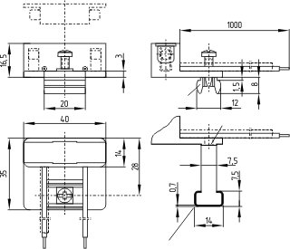 Dimensional drawing (basic component)