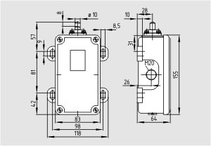 Dimensional drawing (basic component)