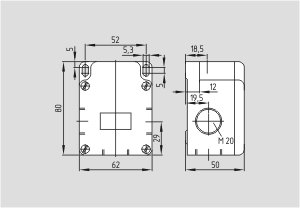 Dimensional drawing (basic component)