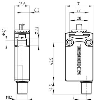 Dimensional drawing (basic component)