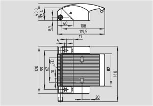 Dimensional drawing (basic component)