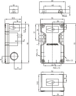 Dimensional drawing (basic component)