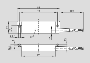 Dimensional drawing (basic component)